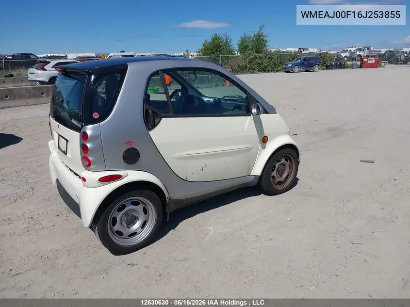 2006 Smart Fortwo Passion/Pulse/Pure VIN: WMEAJ00F16J253855 Lot: 12630630