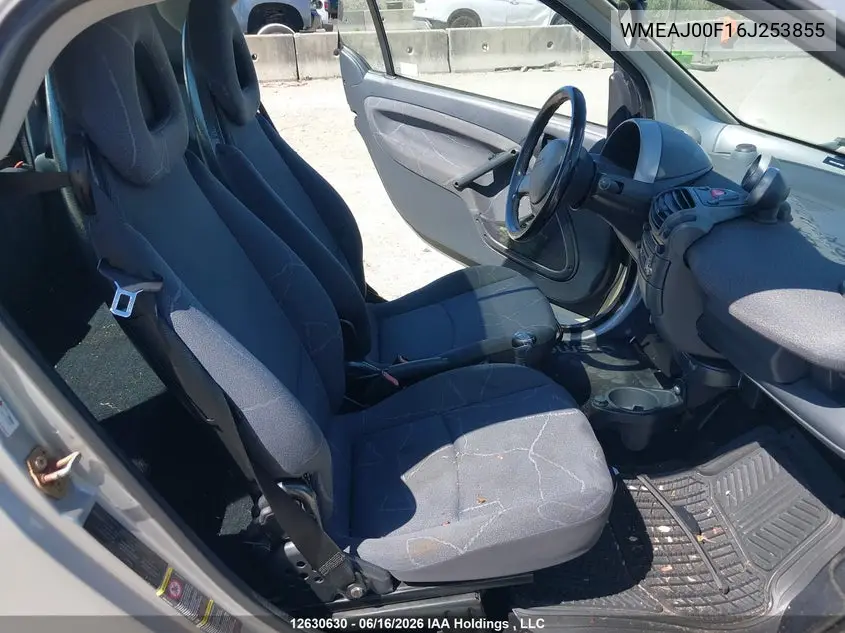 2006 Smart Fortwo Passion/Pulse/Pure VIN: WMEAJ00F16J253855 Lot: 12630630