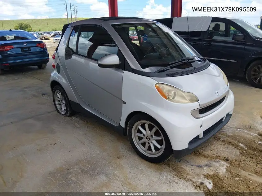 2008 Smart Fortwo Passion VIN: WMEEK31X78K095509 Lot: 45213479