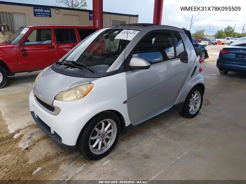 2008 Smart Fortwo Passion VIN: WMEEK31X78K095509 Lot: 45213479
