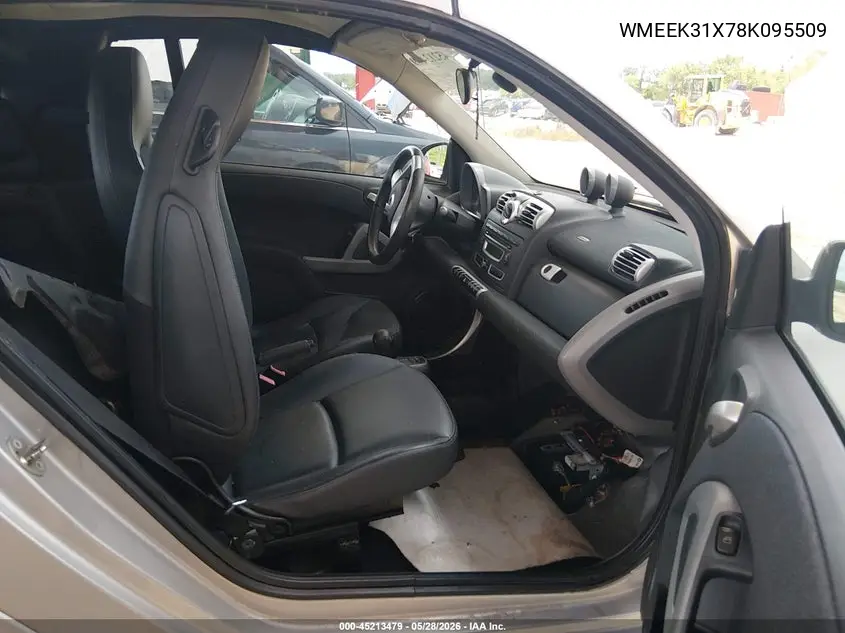 2008 Smart Fortwo Passion VIN: WMEEK31X78K095509 Lot: 45213479