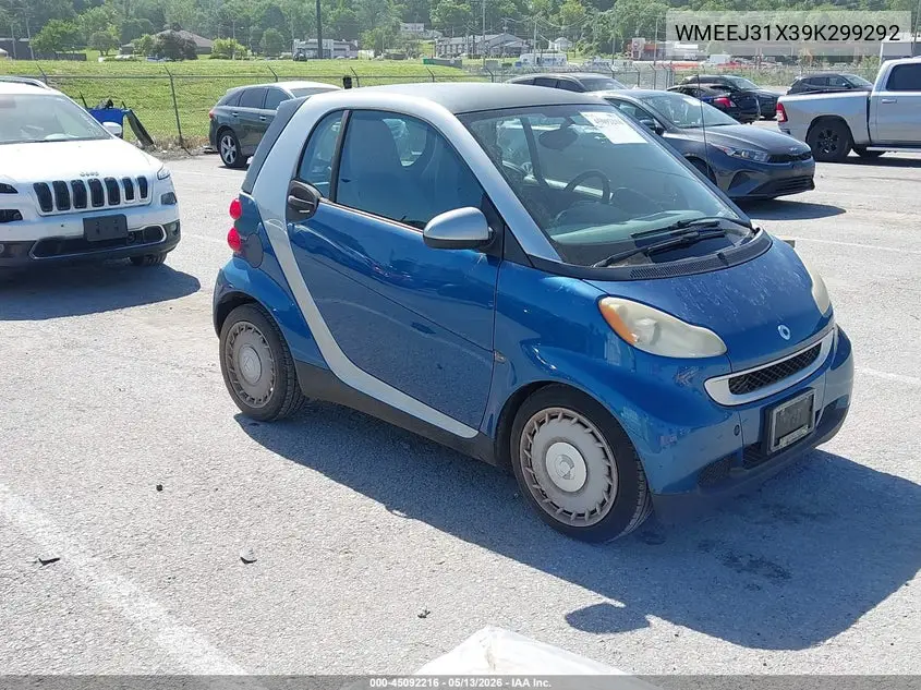 2009 Smart Fortwo Brabus/Passion/Pure VIN: WMEEJ31X39K299292 Lot: 45092216