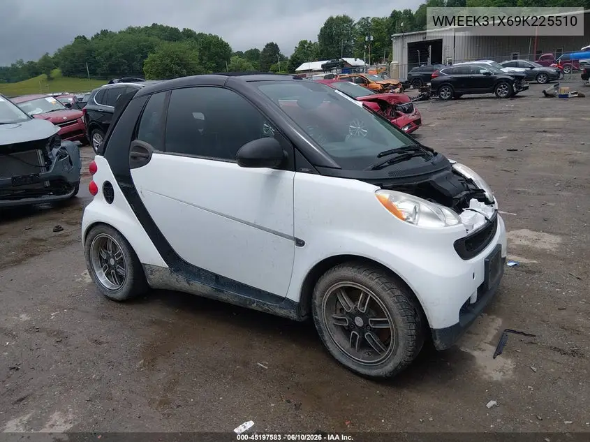 2009 Smart Fortwo Brabus/Passion VIN: WMEEK31X69K225510 Lot: 45197583