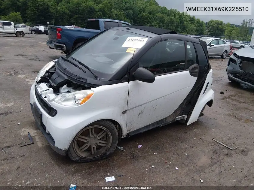 2009 Smart Fortwo Brabus/Passion VIN: WMEEK31X69K225510 Lot: 45197583