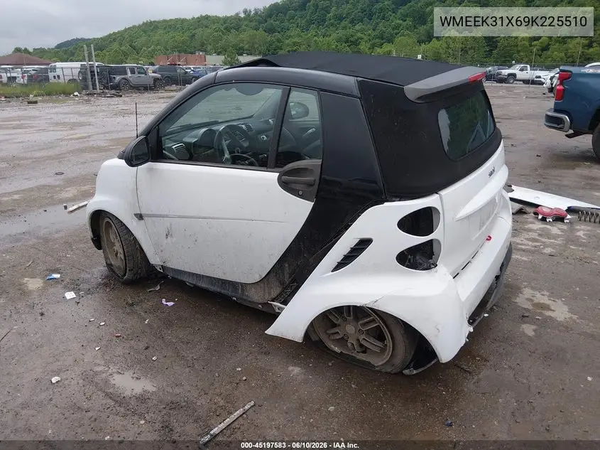 2009 Smart Fortwo Brabus/Passion VIN: WMEEK31X69K225510 Lot: 45197583