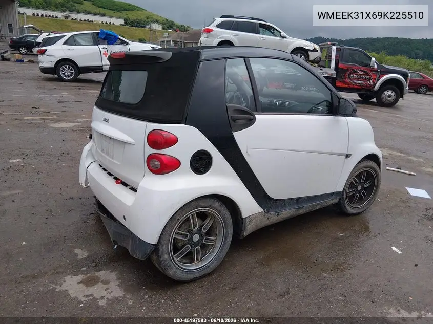 2009 Smart Fortwo Brabus/Passion VIN: WMEEK31X69K225510 Lot: 45197583