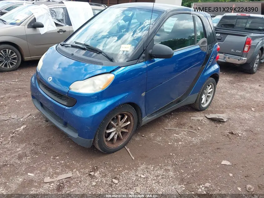 2009 Smart Fortwo Brabus/Passion/Pure VIN: WMEEJ31X29K224390 Lot: 45218753