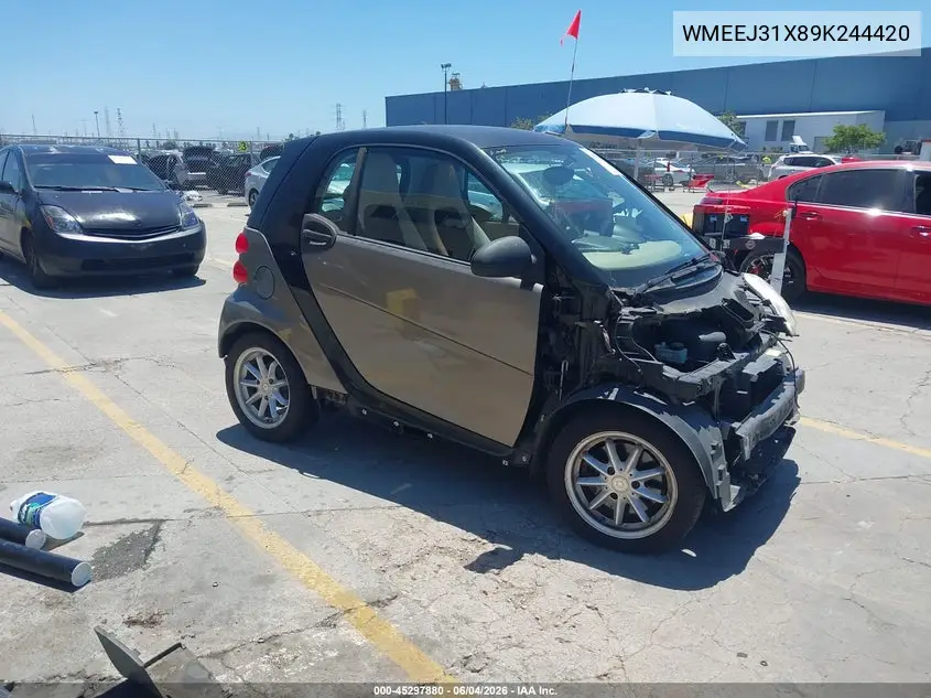 2009 Smart Fortwo Brabus/Passion/Pure VIN: WMEEJ31X89K244420 Lot: 45297880