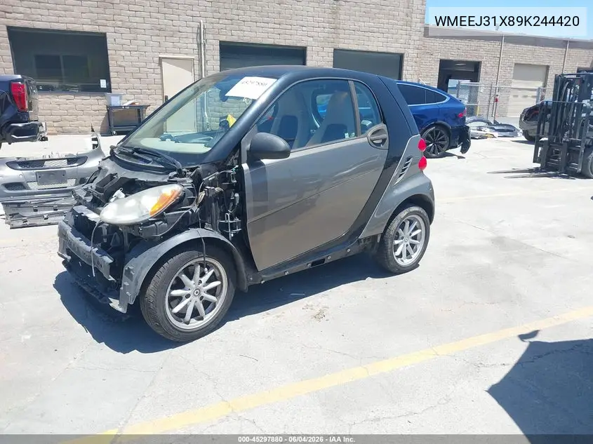 2009 Smart Fortwo Brabus/Passion/Pure VIN: WMEEJ31X89K244420 Lot: 45297880