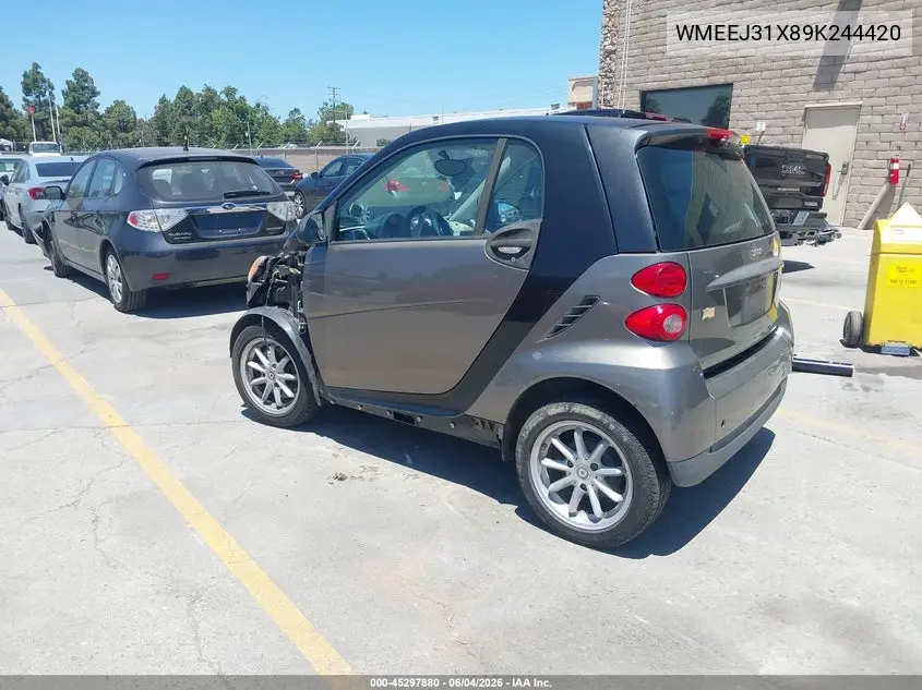 2009 Smart Fortwo Brabus/Passion/Pure VIN: WMEEJ31X89K244420 Lot: 45297880