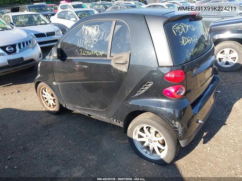 2009 Smart Fortwo Brabus/Passion/Pure VIN: WMEEJ31X99K224211 Lot: 45330129