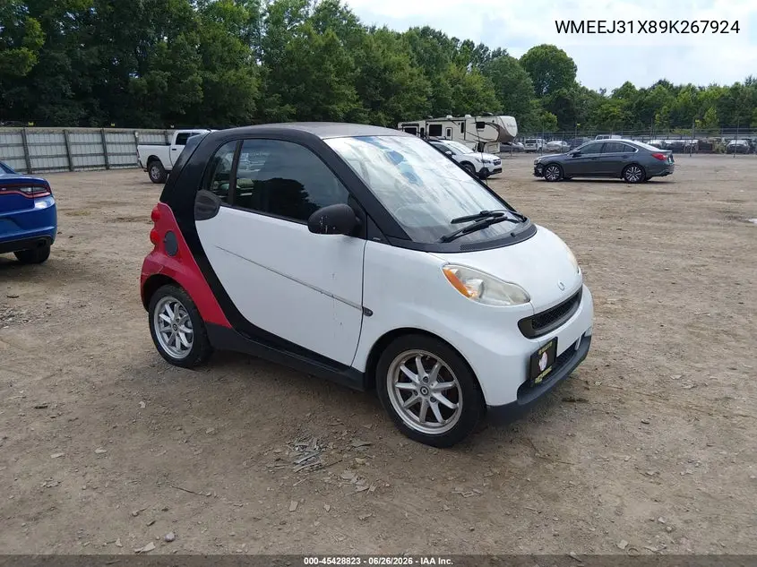2009 Smart Fortwo Brabus/Passion/Pure VIN: WMEEJ31X89K267924 Lot: 45428823