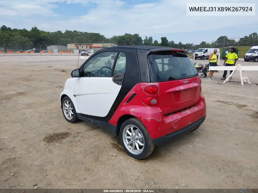 2009 Smart Fortwo Brabus/Passion/Pure VIN: WMEEJ31X89K267924 Lot: 45428823