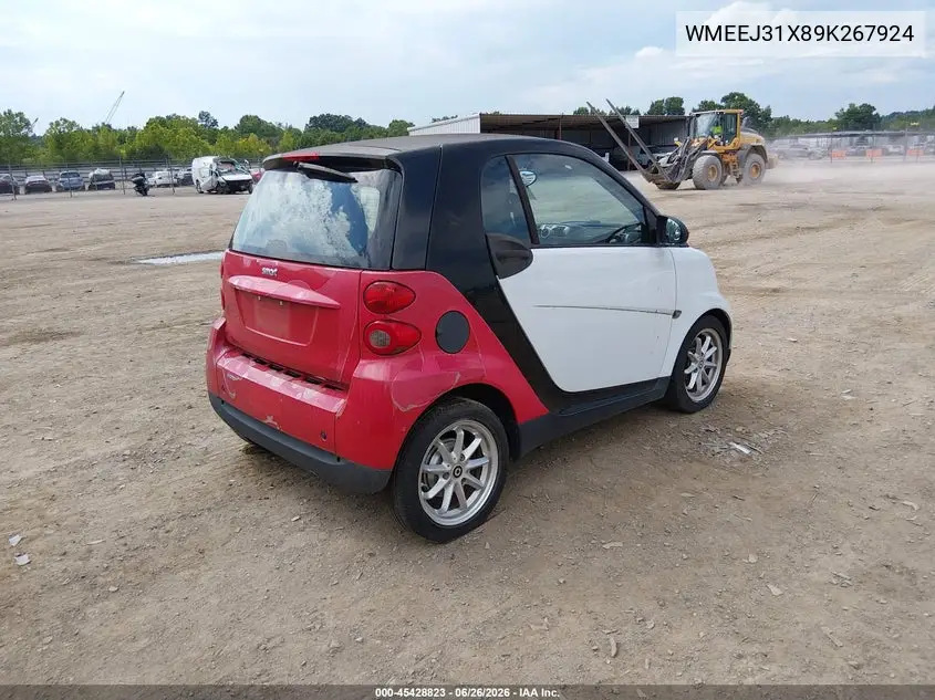 2009 Smart Fortwo Brabus/Passion/Pure VIN: WMEEJ31X89K267924 Lot: 45428823