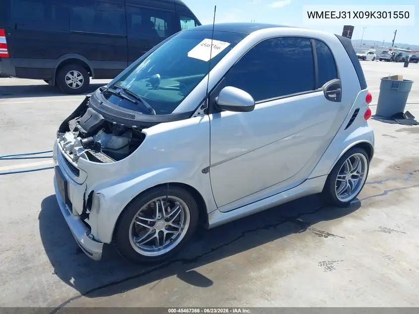 2009 Smart Fortwo Brabus/Passion/Pure VIN: WMEEJ31X09K301550 Lot: 45467366