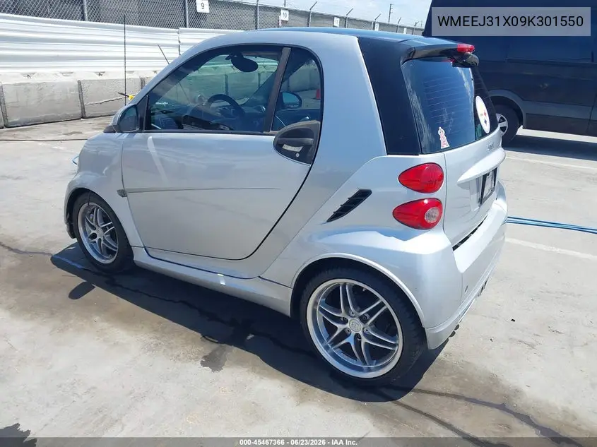 2009 Smart Fortwo Brabus/Passion/Pure VIN: WMEEJ31X09K301550 Lot: 45467366