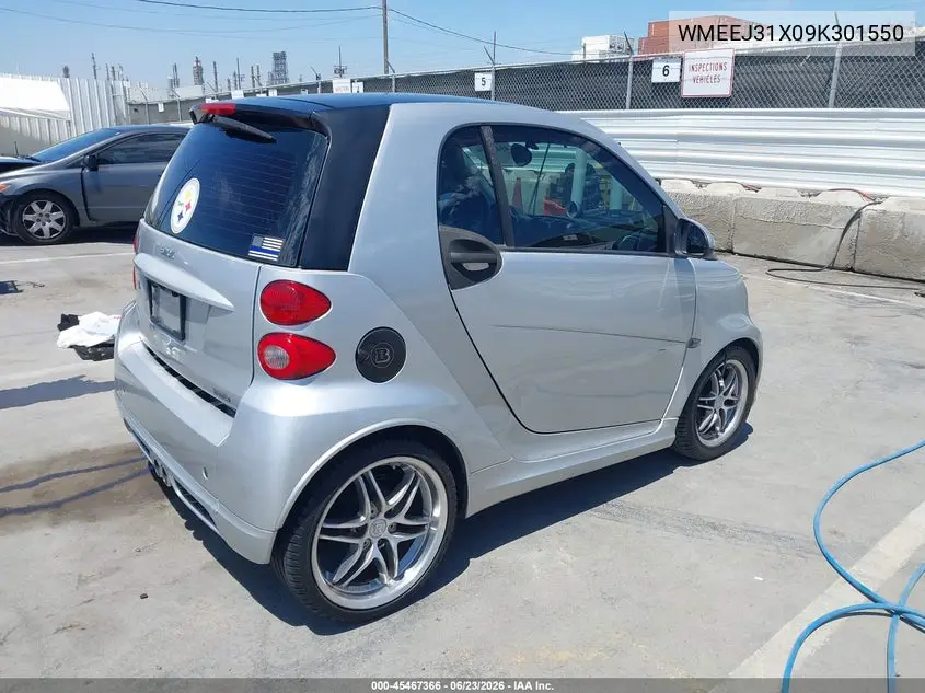 2009 Smart Fortwo Brabus/Passion/Pure VIN: WMEEJ31X09K301550 Lot: 45467366