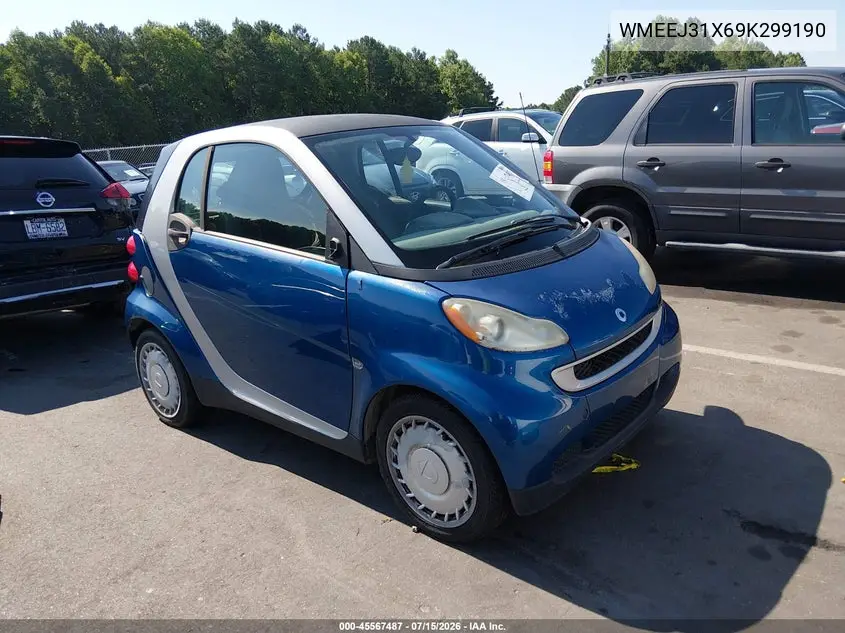 2009 Smart Fortwo Brabus/Passion/Pure VIN: WMEEJ31X69K299190 Lot: 45567487