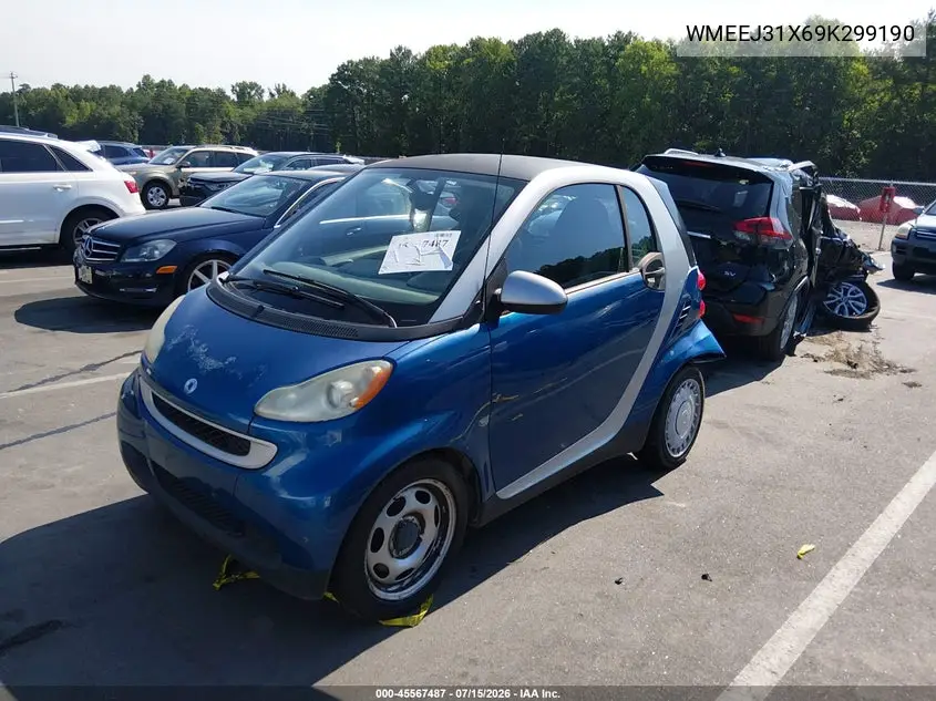 2009 Smart Fortwo Brabus/Passion/Pure VIN: WMEEJ31X69K299190 Lot: 45567487