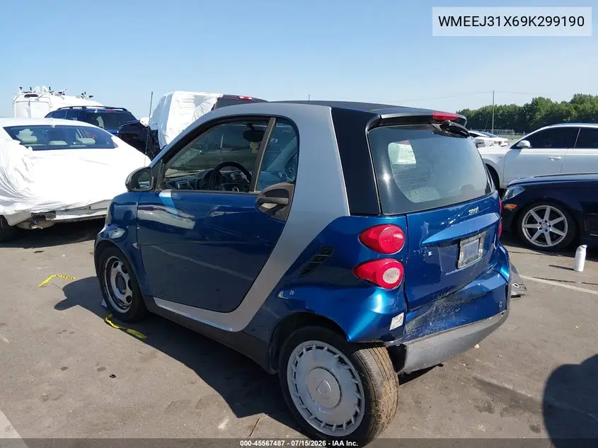 2009 Smart Fortwo Brabus/Passion/Pure VIN: WMEEJ31X69K299190 Lot: 45567487