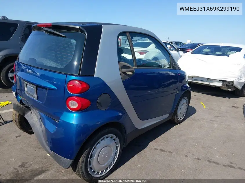 2009 Smart Fortwo Brabus/Passion/Pure VIN: WMEEJ31X69K299190 Lot: 45567487