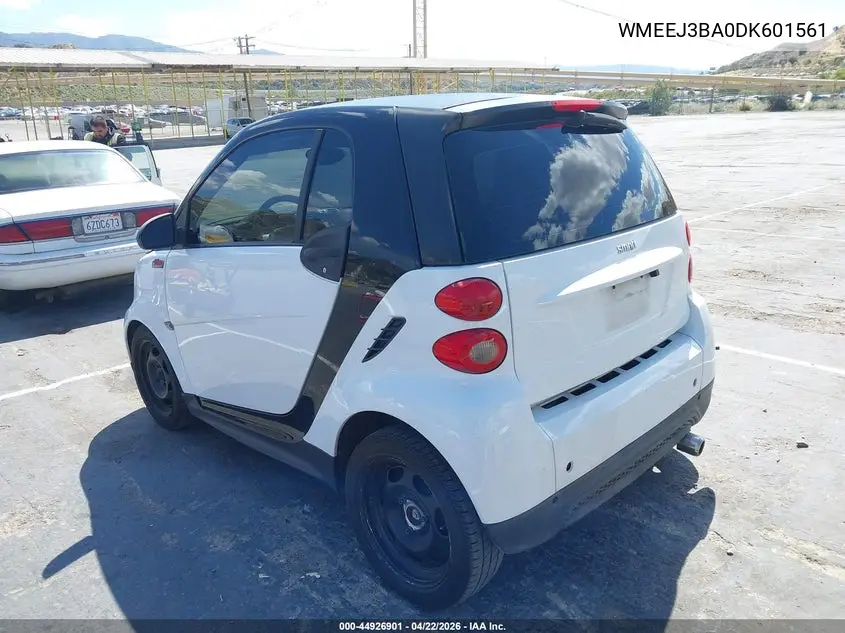 2013 Smart Fortwo Pure VIN: WMEEJ3BA0DK601561 Lot: 44926901