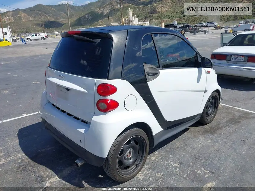 2013 Smart Fortwo Pure VIN: WMEEJ3BA0DK601561 Lot: 44926901