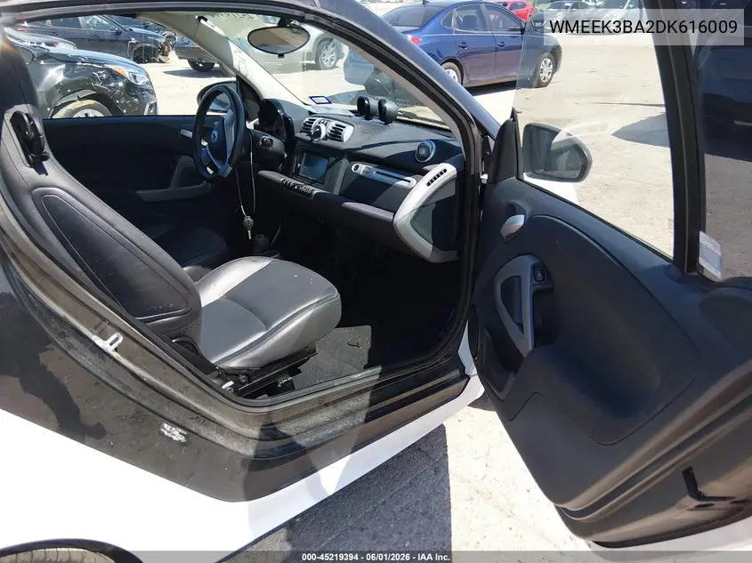 2013 Smart Fortwo Passion VIN: WMEEK3BA2DK616009 Lot: 45219394