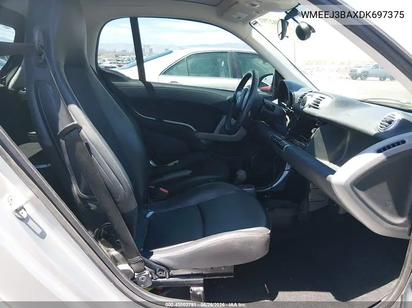 2013 Smart Fortwo Pure VIN: WMEEJ3BAXDK697375 Lot: 45502791