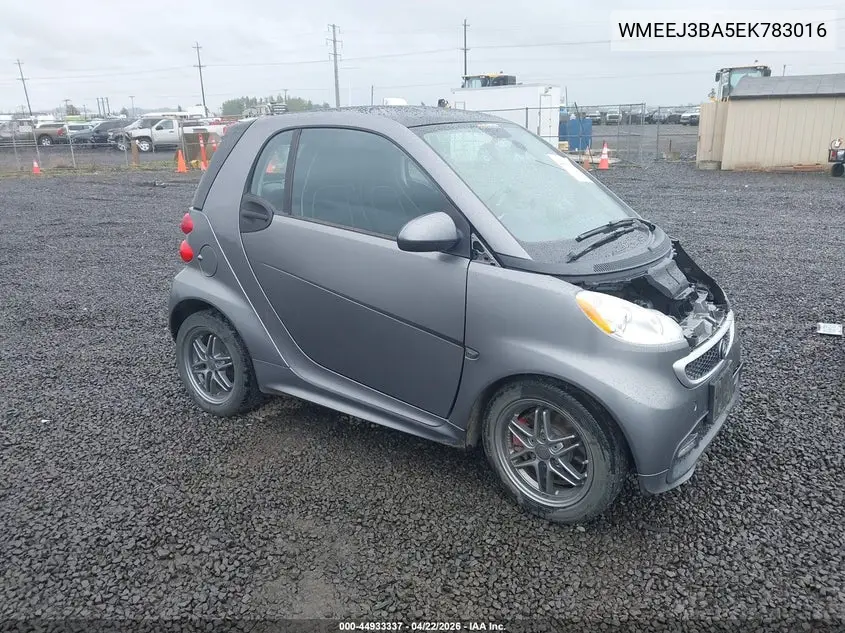 2014 Smart Fortwo Passion VIN: WMEEJ3BA5EK783016 Lot: 44933337