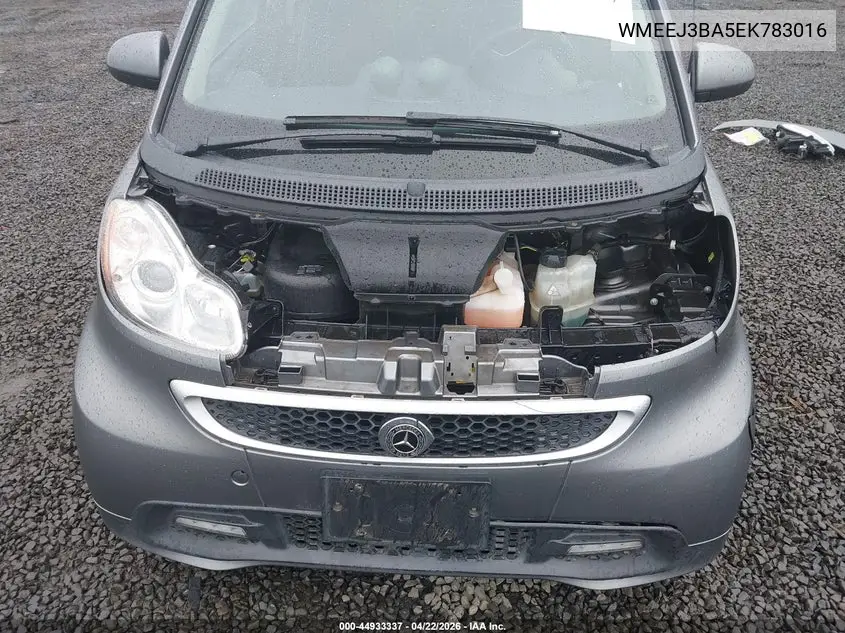 2014 Smart Fortwo Passion VIN: WMEEJ3BA5EK783016 Lot: 44933337