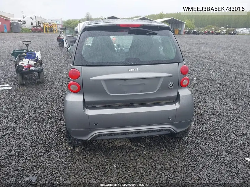 2014 Smart Fortwo Passion VIN: WMEEJ3BA5EK783016 Lot: 44933337