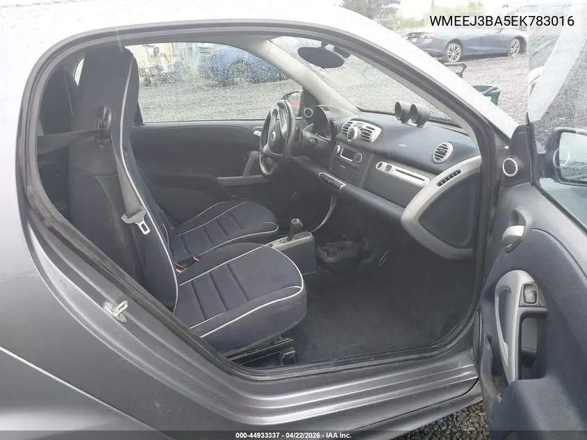 2014 Smart Fortwo Passion VIN: WMEEJ3BA5EK783016 Lot: 44933337