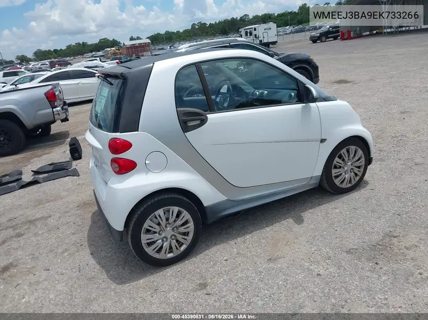 2014 Smart Fortwo Pure VIN: WMEEJ3BA9EK733266 Lot: 45390831