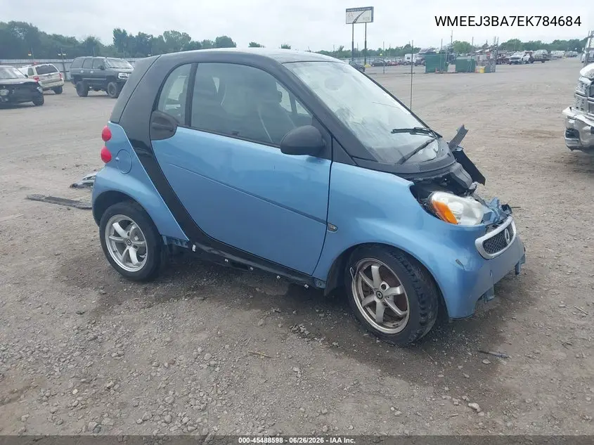 2014 Smart Fortwo Passion VIN: WMEEJ3BA7EK784684 Lot: 45488598