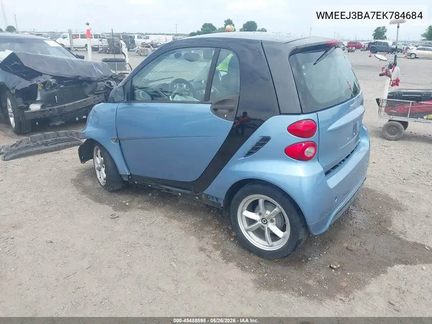 2014 Smart Fortwo Passion VIN: WMEEJ3BA7EK784684 Lot: 45488598