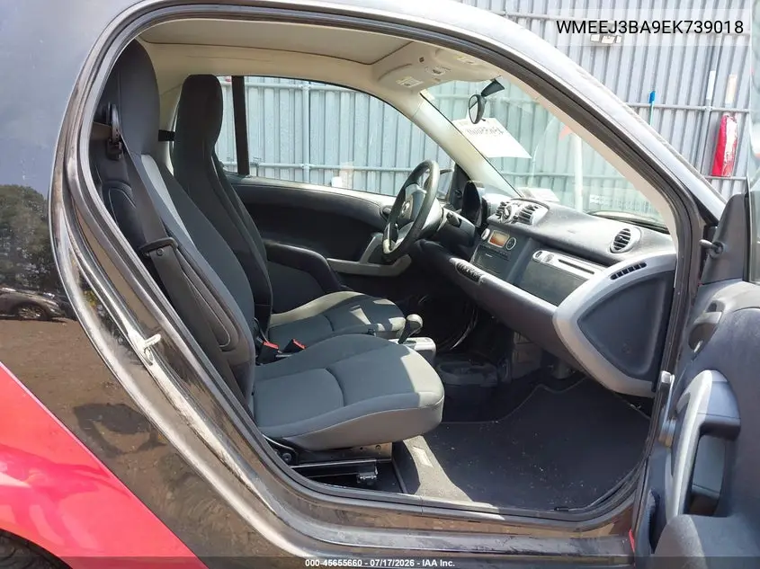 2014 Smart Fortwo Pure VIN: WMEEJ3BA9EK739018 Lot: 45655660