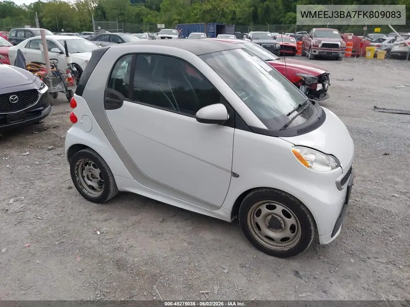 2015 Smart Fortwo Pure VIN: WMEEJ3BA7FK809083 Lot: 45275036