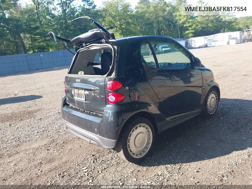 2015 Smart Fortwo Pure VIN: WMEEJ3BA5FK817554 Lot: 45618026