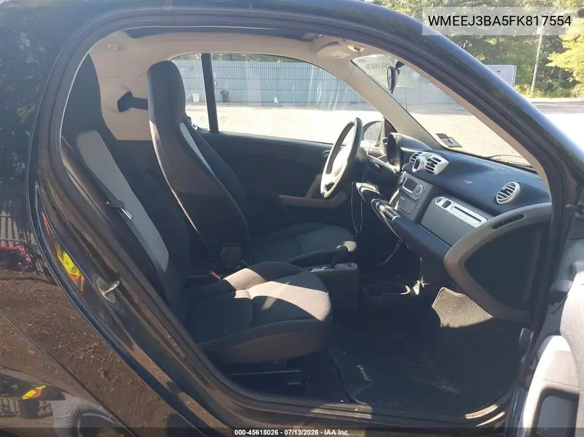 2015 Smart Fortwo Pure VIN: WMEEJ3BA5FK817554 Lot: 45618026