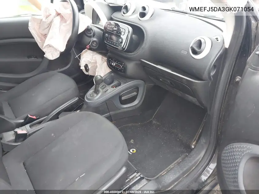 2016 Smart Fortwo Pure VIN: WMEFJ5DA3GK071054 Lot: 45580073