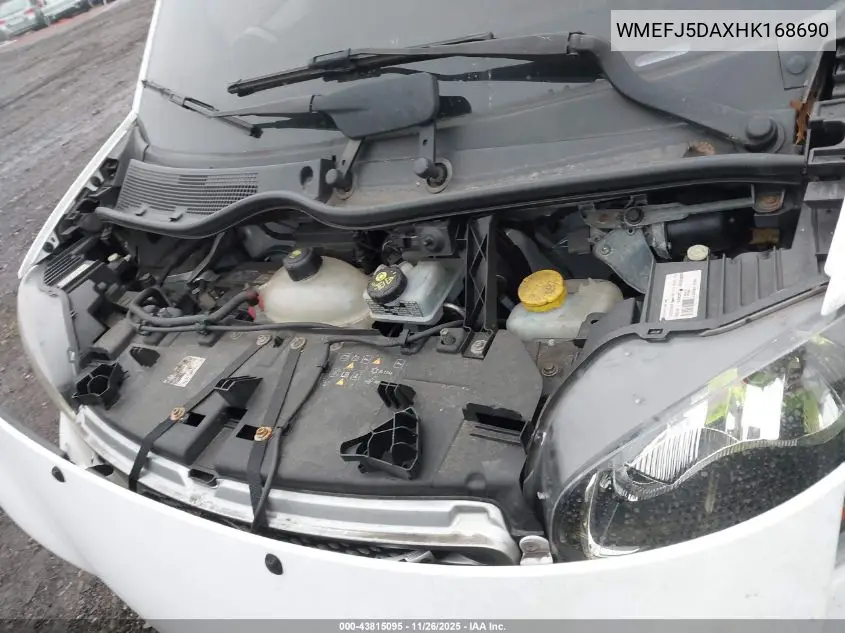 WMEFJ5DAXHK168690 2017 Smart Fortwo Pure