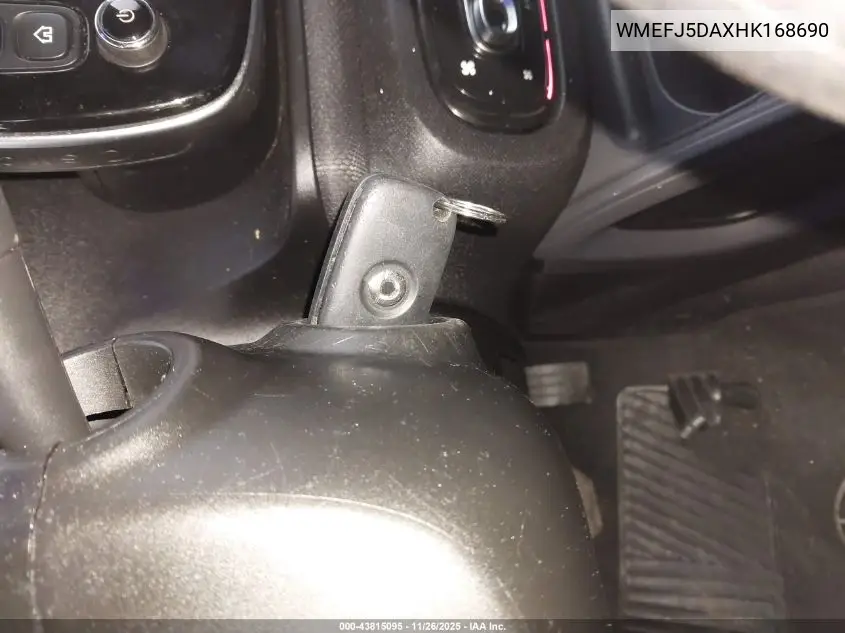 WMEFJ5DAXHK168690 2017 Smart Fortwo Pure