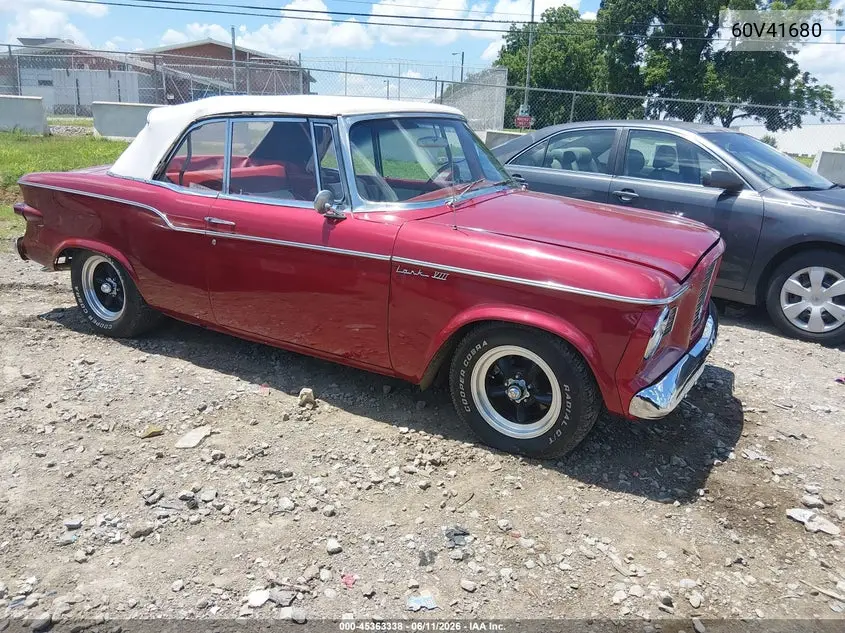 1960 Studebaker Lark Convertable VIN: 60V41680 Lot: 45363338