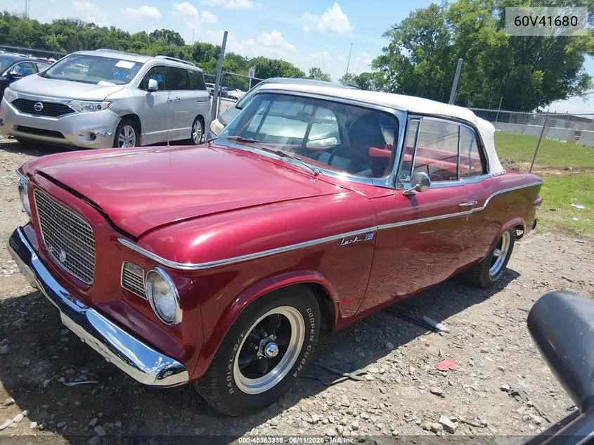 1960 Studebaker Lark Convertable VIN: 60V41680 Lot: 45363338