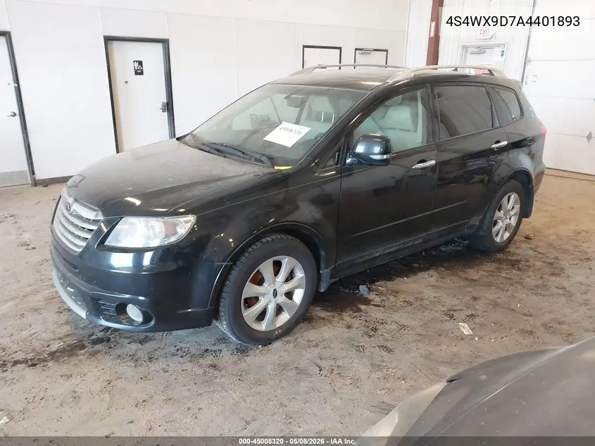 2010 Subaru Tribeca Limited/Touring VIN: 4S4WX9GD7A4401893 Lot: 45008320