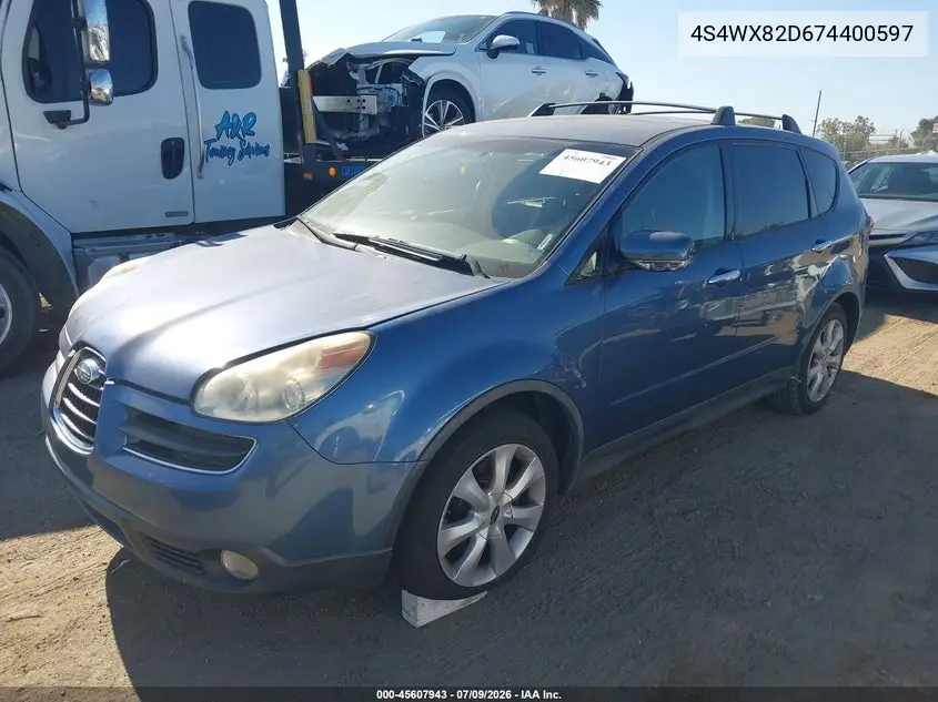 2007 Subaru B9 Tribeca Limited 5-Passenger VIN: 4S4WX82D674400597 Lot: 45607943