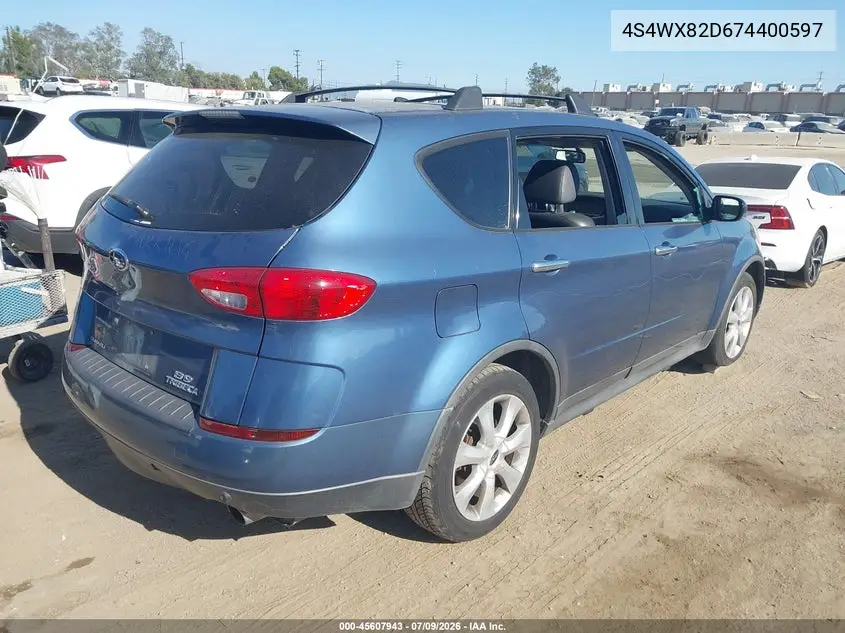 2007 Subaru B9 Tribeca Limited 5-Passenger VIN: 4S4WX82D674400597 Lot: 45607943