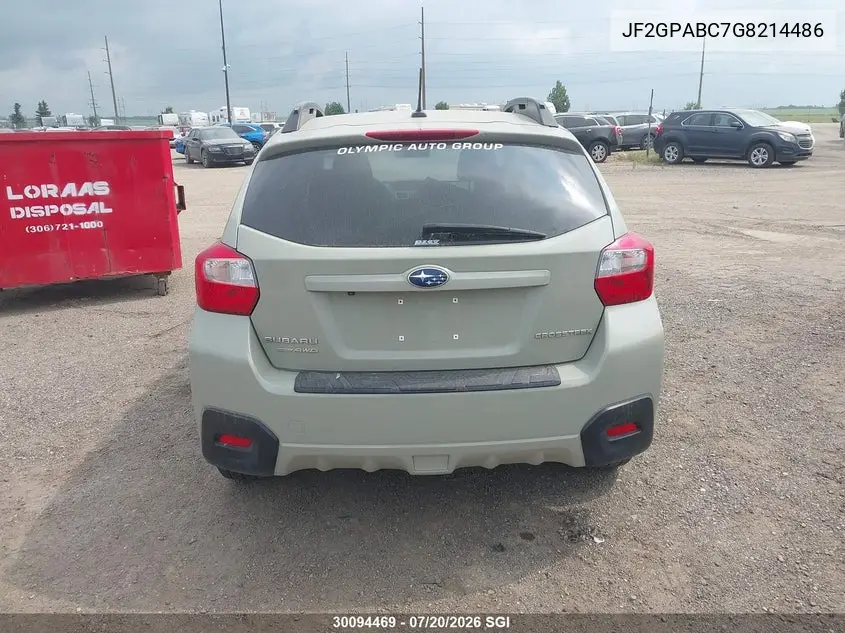 2016 Subaru Crosstrek Premium VIN: JF2GPABC7G8214486 Lot: 30094469