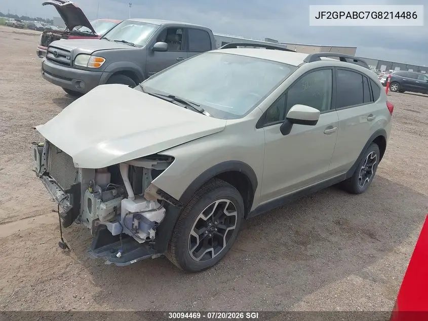 2016 Subaru Crosstrek Premium VIN: JF2GPABC7G8214486 Lot: 30094469
